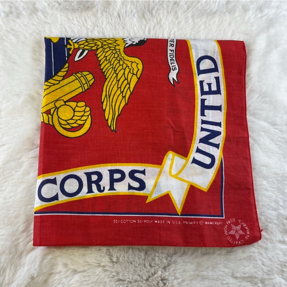 wamcraft Accessories Vintage Wamcraft Us Marine Corps Print Bandana
